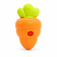 Jouet Distributeur de Friandises pour Chien en Forme de Carotte – Boule Interactif Anti-Glouton pour l'Entraînement et la Mastication – Distributeur de Nourriture pour Animaux de Compagnie