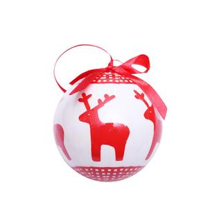 Bolas Decorativas de Navidad para Adornos de Árbol, 7.5cm, Adhesivas, de Espuma, con Diseño de Alce - Product Image 4