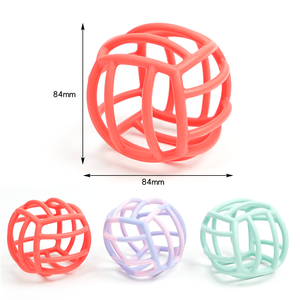 Nuovo Disegno del Commercio All'ingrosso Kids Toy Food Grade BPA Libera Del Silicone Del Bambino Massaggiagengive Sfera - Product Image 2