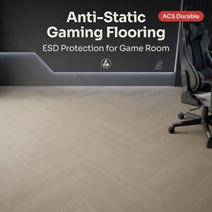 <span class=keywords><strong>Parquet</strong></span> en chêne blanc avec incrustations de bois et accents métalliques, dalles à motifs design pour intérieurs de luxe et utilisation extérieure - Product Image 1