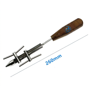 Taladro ortopédico médico Al Mida Healthcare de acero inoxidable con mandril ajustable y mango de madera, instrumento quirúrgico manual CE - Product Image 2