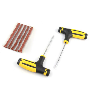 Kit de réparation de pneus de voiture, kit de réparation de pneus, ensemble d'outils à rivets, réparation de crevaisons sans chambre à air pour voiture et vélo, pièces automobiles de <span class=keywords><strong>garage</strong></span>, réparation de crevaisons de pneus - Product Image 1