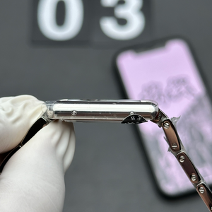 Reloj de cuarzo francés de lujo, diseño cuadrado elegante, números romanos clásicos, adecuado tanto para ocasiones de negocios como informales. - Product Image 5