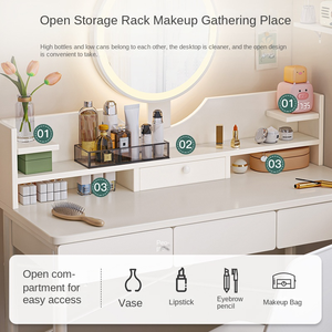 Ensemble Coiffeuse Moderne Simple avec Miroir et Éclairage Intégré pour Chambre à Coucher, Idéal pour Petits Espaces - <span class=keywords><strong>Prix</strong></span> Usine - Product Image 2