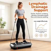 Appareil de vibration électrique pour brûler les graisses, machine de shaker rythmique à usage domestique, charge maximale 120 kg, aide à l'exercice, perte de graisse, mise en forme du corps