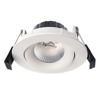 Plafonnier LED COB encastré orientable 0-100% dimmable IP44 avec garantie 5 ans pour chambre moderne