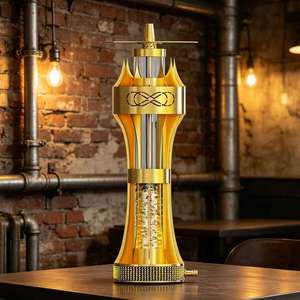 Mini Chicha Portable en Alliage d'Aluminium, Ensemble de Voyage Moderne avec Finition Laquée, Coffret Cadeau, 45 cm, Tuyau Unique - Product Image 2