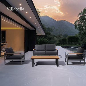 Sofá de jardín de lujo, muebles de exterior, juego de salón moderno de aluminio, muebles de Patio para todo tipo de clima para Hotel Resort - Product Image 1