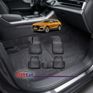 พรมปูพื้นรถยนต์ 3 มิติ สีดำ รุ่นพิเศษ สำหรับ Audi Q7 ปี 2018 ขึ้นไป พร้อมถาดรอง - Product Image 3