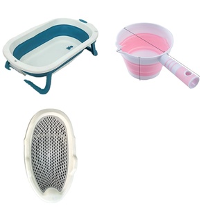 TB31 Ensemble de Douche pour Bébé en Quatre Pièces Comprend une Grande <span class=keywords><strong>Baignoire</strong></span>, une Louche, une Filet, un Seau, Ensemble de <span class=keywords><strong>Baignoire</strong></span> pour Bébé avec Armoire - Product Image 1