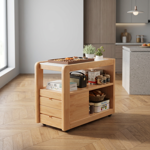 <b>Rustic</b> 2-Tier Square End <b>Table</b> with Storage Shelf, Stable Sofa <b>Side</b> <b>Table</b>, Multipurpose Occasional <b>Table</b> for Balcony Corner Home - Product Image 1