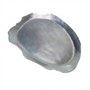 Handmade Polished <b>Silver</b> Serving <b>Tray</b> Solid Finish Unique Shape For Dining Table Use Decoration For Home <b>Silver</b> Finish - Product Image 1