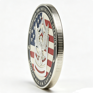 Custom Zinc Alloy Challenge Coin with Angel & Guitar Palm Design Double-Sided Soft Enamel Finish for Events & Team Gifts - Product Image 6