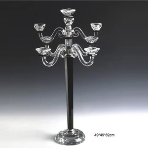 Elegante ronde witte handgemaakte ecologische kristallen kandelaar kerstkaarsenhouder nieuwe goedkope hoge lantaarns & kaarsenpotten - Product Image 1