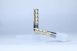 Fresa de 4 lados con revestimiento NACo de acero inoxidable de 68 grados, herramienta de fabricación de precisión, ODM OEM - Product Image 4