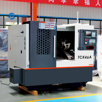 Tour CNC universel TCK46A Fanuc à banc incliné, centre de tournage CNC automatique pour métaux