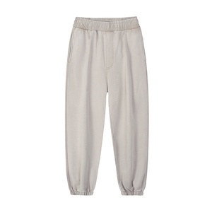 Pantalones de chándal casuales de algodón grueso estilo europeo-americano con cordón ajustable en la pierna y el tobillo, 11 colores, corte recto. - Product Image 1