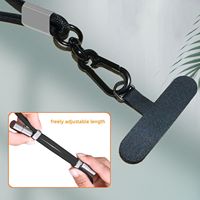 Kabel Pengisian Cepat 1.6m, Tali Selempang Adjustable, Tali Ponsel Anti Maling, Tali Kepang Nylon Tahan Lama, Kabel Data Tipe C