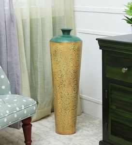 Soporte de jarrón de suelo de mármol rojo de lujo de Metal de diseño americano moderno maceta decorativa de lujo para venta al por mayor - Product Image 6