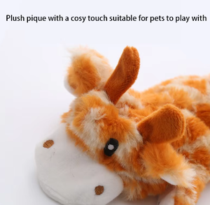Doppellagiges Verstärktes Gewebe Langlebiges Niedliches Ungefülltes Kauspielzeug Plüsch Quietschendes Hundespielzeug Weihnachts-Hundespielzeug Plüsch - Product Image 5