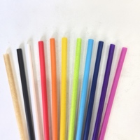 Pailles en canne à sucre biodégradables et colorées, pailles à boire en plastique compostable, pailles flexibles