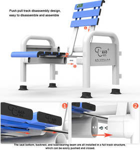 เก้าอี้พักผ่อนอลูมิเนียมสำหรับสนามกีฬากลางแจ้ง บาสเกตบอล ฟุตบอล เทนนิส เก้าอี้สนามกีฬาสำหรับนักกีฬา มีพนักพิงเดี่ยว - Product Image 5