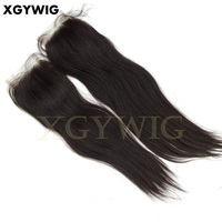 Stock 10 "-20" natürliche Farbe 100% jungfräuliches brasilia nisches Menschenhaar Straight Free Parting 7x7 6x6 5x5 4x4 Lace Closure