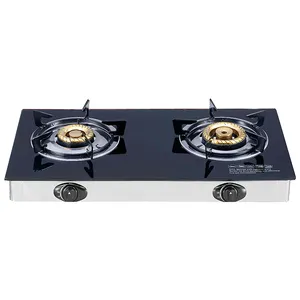 Hot Selling Tempered Glass Gas Cooking Stoves Two Burner Cooker