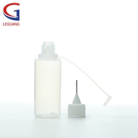 Flacon applicateur en plastique noir vide pour peinture artisanale DIY, avec embout de précision en PE, pointe d'aiguille, flacon de colle à presser avec bouchons à vis, emballage