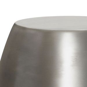 DB Flanigan Mesa de acento de metal plateado antiguo Muebles de sala de estar elegantes - Product Image 2