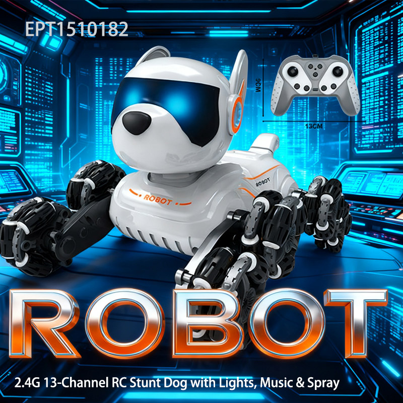 EPT1510182-2.4G 13-Ch RC chien w lumières, musique et pulvérisation (36pcs/ctn)