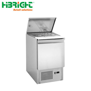 <b>Stainless</b> <b>Steel</b> Commercial Salad Bar Sandwich <b>Prep</b> <b>Table</b> Refrigerator Chiller Saladette - Product Image 6