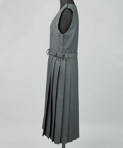 Vestido de Verano sin Mangas con Tirantes, Informal, para Uniforme Escolar, Producción en Pequeñas Cantidades, Lavable, Cuello Cuadrado, Simple, 2025 - Product Image 6