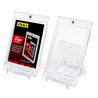 Porte-cartes magnétiques ultra transparents 35PT 55PT 75PT 100PT 130PT 180PT, porte-cartes magnétique à une touche pour cartes de sport MTG