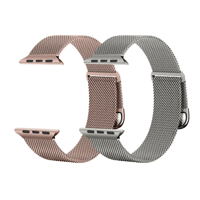 Cinturino per Apple Watch in Acciaio Inossidabile Magnetico Regolabile CM Fashion, Stile Milanese, per 49mm 46mm 45mm 44mm 42mm 41mm 40mm
