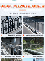 Offre Spéciale : Garde-corps d'escalier en tuyau galvanisé de qualité supérieure et durable, et garde-corps de balcon extérieur galvanisé et durable