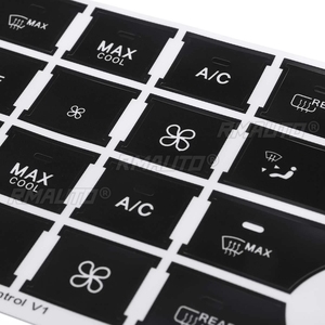 Pegatinas de Repuesto para Botones de Mercedes-Benz W204 C300 C350 2008-2014, Calcomanías de Vinilo para Control de Clima, Accesorios - Product Image 5