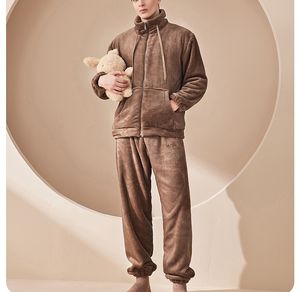 Wholesale Sleepwear Flannel <strong>Fluffy</strong> <strong>Pyjama</strong> Pants Set Vendors Nightwear Fleece Pajamas <strong>Men</strong> - Product Image 1