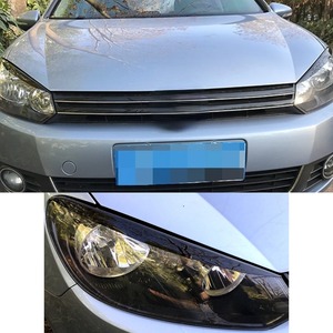 For Volkswagen Golf 6 Exterior Accessories Car <b>Styling</b> Trim <b>Head</b> Light Lamp Eyelids Eyebrow Headlight Decoration Body Kit - Product Image 1