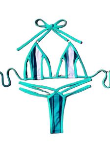 Bikini Personalizado Mujer Sexy Adolescente Micro Bikini Triangular Extremo Transparente Reversible Bikini Atractivo para Senos Grandes - Product Image 5