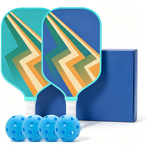 Juego de Palas de Pickleball Iluminadas GQK, 4 Pelotas, Núcleo de Madera de Álamo, Ligeras, Plegables, Bolsa de Malla, Agarre Antideslizante, Estándar - Product Image 2