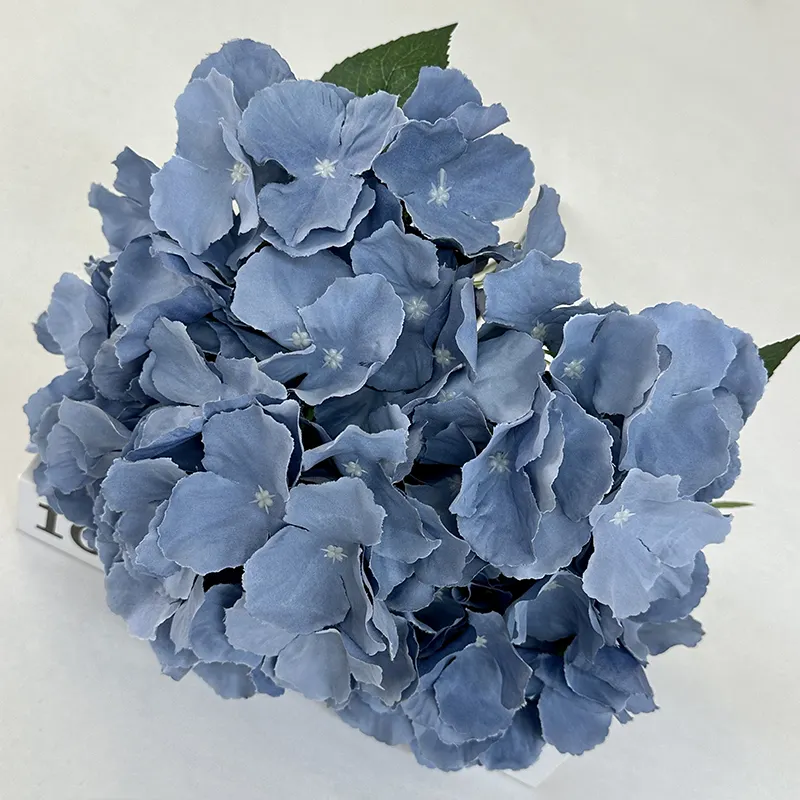 High quality Faux TIANYUAN 5 Fork Large Petal Hydrangea Artificial Real Touch Hydrangea flower Home Wedding Decoration