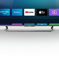 TV Pintar UHD 4K Layar Datar LED LCD Android WiFi 6 Hitam 65-100 Inci Asal Cina