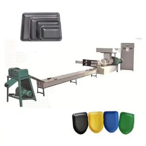 Automatic PS sheet plastic vacuum forming foam food box production line / foam absorbent tray machine