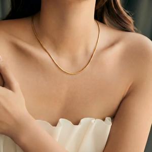 Chaîne de collier en acier inoxydable YANGRH, chaîne de clavicule réglable, style géométrique, bijoux pour usage quotidien - Product Image 2
