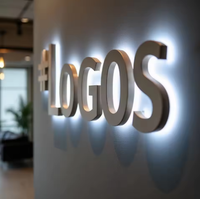 Letrero LED Retroiluminado de Acero Inoxidable 3D Personalizado, Letras con Halo Dorado para Cafetería, Panadería, Restaurante y Tienda