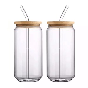 Verres en verre modernes, minimalistes et écologiques, avec poignée universelle, tasse portable moulée par injection, couverture colorée Love Journey Name - Product Image 5