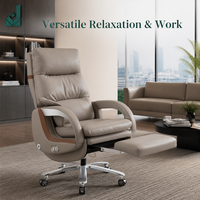 Chaise de bureau ergonomique pivotante pour manager, hauteur réglable, base en alliage d'aluminium, siège de salle de conférence en mousse haute densité, pour bureau