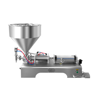 Mesin Pengisi Cairan Piston Volumetrik Semi-Otomatis untuk Pasta Krim, Saus, Selai, Salep, Madu, Gula, dan Cairan Kental
