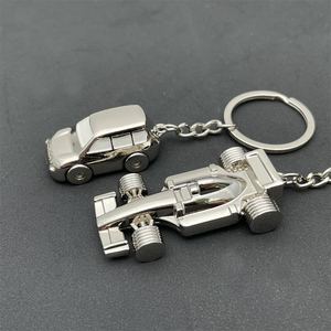 Großhandel Autozubehör Werbung Custom Logo Blank Metall Mini 3D Auto Schlüssel anhänger - Product Image 3